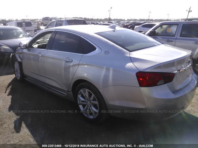 1G1105SA4HU162962 - 2017 CHEVROLET IMPALA LT SILVER photo 3