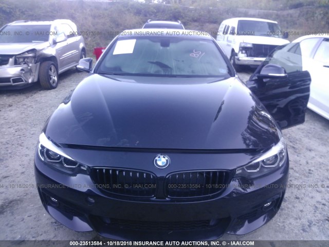 WBA4J3C53JBL03879 - 2018 BMW 430XI GRAN COUPE BLACK photo 6