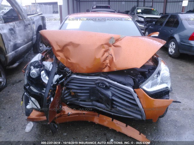 KMHTC6AE4GU256061 - 2016 HYUNDAI VELOSTER TURBO ORANGE photo 6