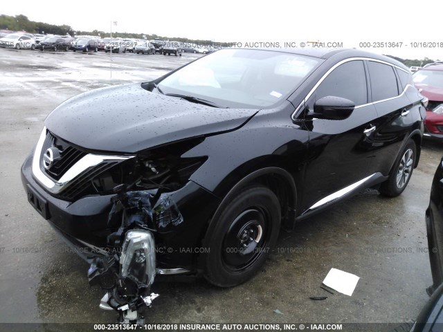 5N1AZ2MG8JN131237 - 2018 NISSAN MURANO S/SL/SV/PLATINUM BLACK photo 2