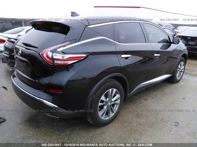 5N1AZ2MG8JN131237 - 2018 NISSAN MURANO S/SL/SV/PLATINUM BLACK photo 4