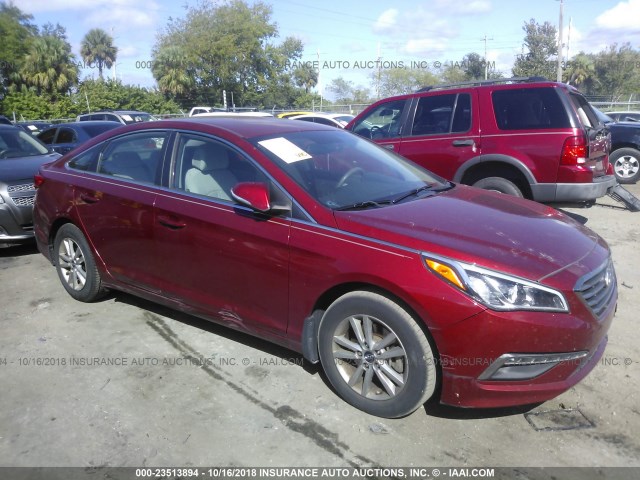 5NPE24AA6FH161592 - 2015 HYUNDAI SONATA ECO RED photo 1