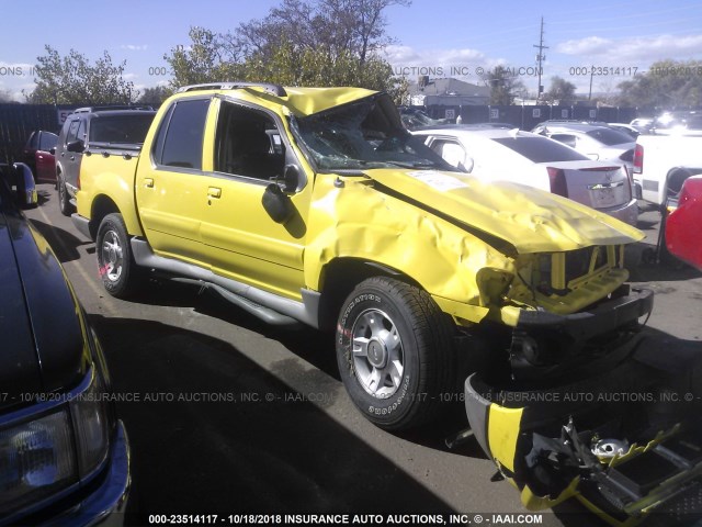 1FMZU77E33UA18541 - 2003 FORD EXPLORER SPORT TRAC  YELLOW photo 1