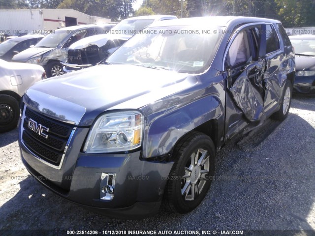 2GKALMEKXD6160563 - 2013 GMC TERRAIN SLE GRAY photo 2