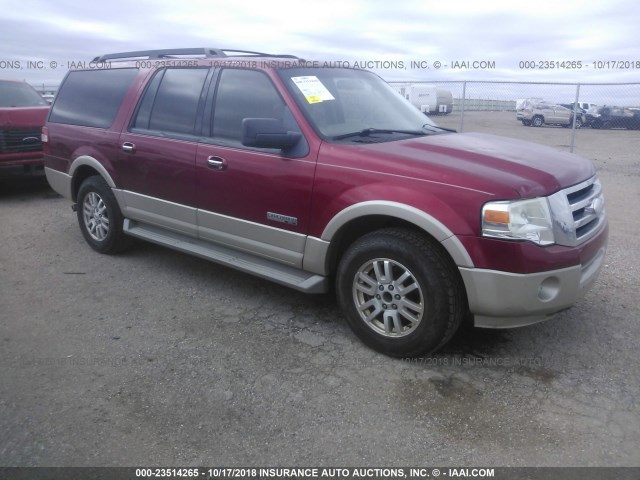 1FMFK17567LA10600 - 2007 FORD EXPEDITION EL EDDIE BAUER RED photo 1