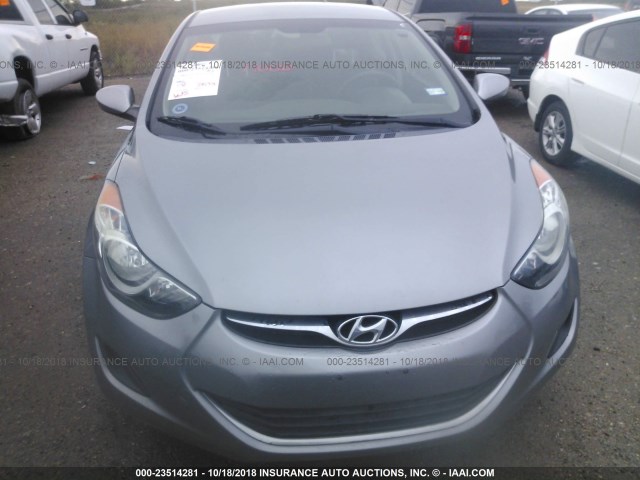 KMHDH4AE0DU896239 - 2013 HYUNDAI ELANTRA GLS/LIMITED SILVER photo 6