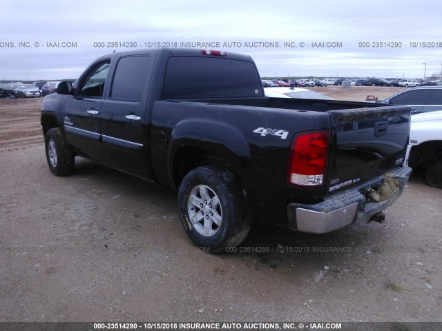 3GTP2VE30BG346010 - 2011 GMC SIERRA K1500 SLE BLACK photo 3