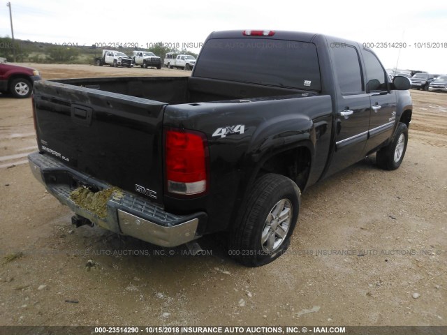 3GTP2VE30BG346010 - 2011 GMC SIERRA K1500 SLE BLACK photo 4