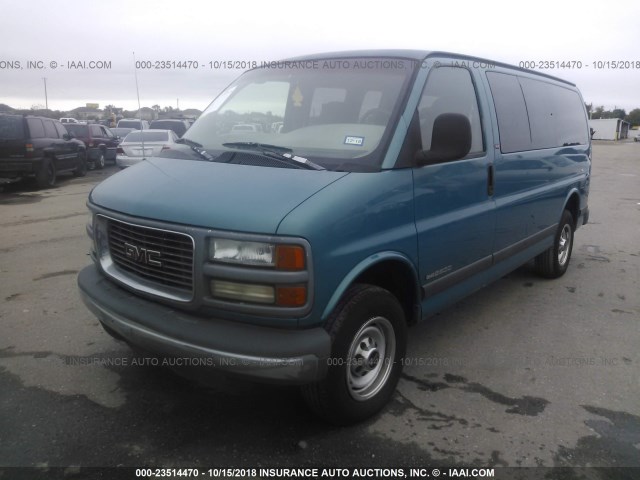 1GJGG25R4W1036413 - 1998 GMC SAVANA G2500 GREEN photo 2