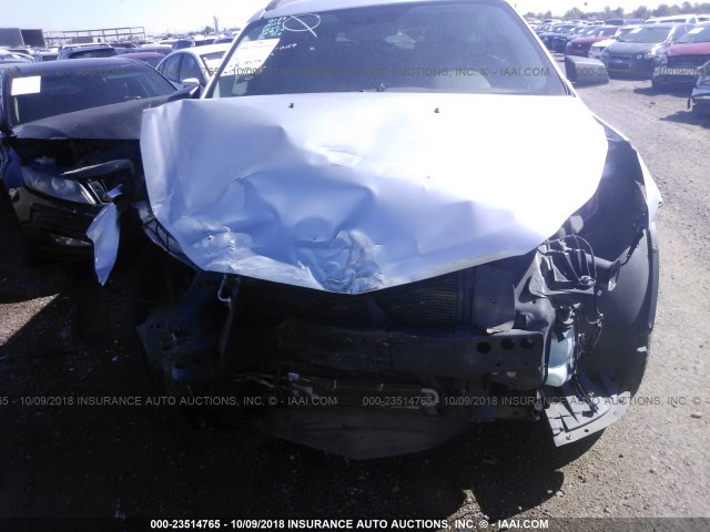 1GNKRFED6CJ382294 - 2012 CHEVROLET TRAVERSE LS SILVER photo 6