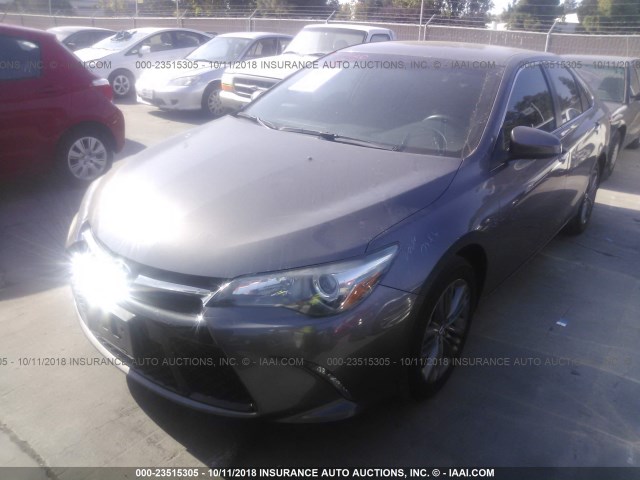 4T1BF1FK8FU938380 - 2015 TOYOTA CAMRY LE/XLE/SE/XSE GRAY photo 2