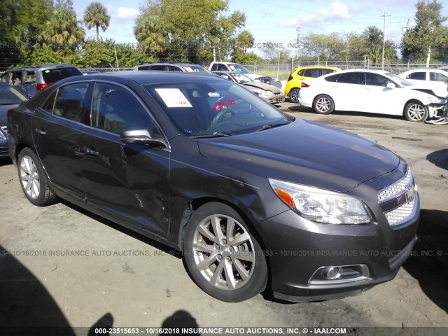 1G11H5SA0DF328112 - 2013 CHEVROLET MALIBU LTZ GRAY photo 1