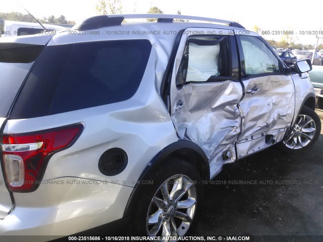 1FM5K8D89EGB89207 - 2014 FORD EXPLORER XLT SILVER photo 6