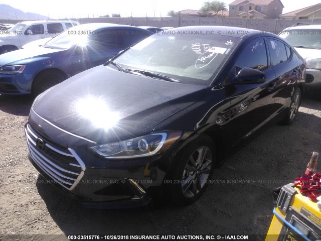 5NPD84LF7HH143317 - 2017 HYUNDAI ELANTRA SE/VALUE/LIMITED BLACK photo 2