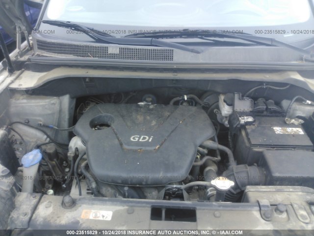 KNDJN2A21G7284306 - 2016 KIA SOUL GRAY photo 10