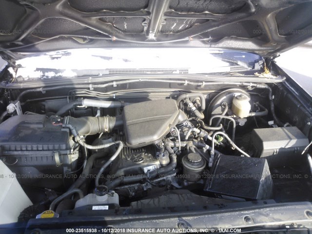 5TEUX42N75Z023411 - 2005 TOYOTA TACOMA ACCESS CAB შავი ფოტო 10