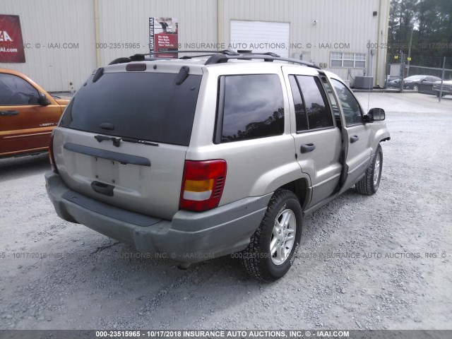 1J4GX48S34C217340 - 2004 JEEP GRAND CHEROKEE LAREDO/COLUMBIA/FREEDOM 金色 照片 4