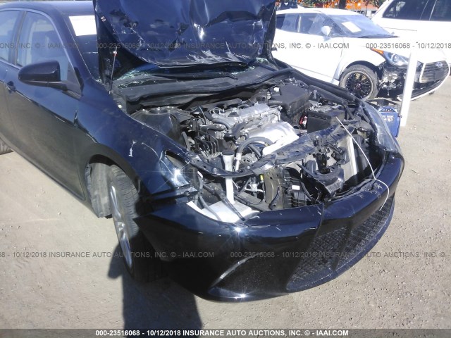 4T1BF1FK2GU558324 - 2016 TOYOTA CAMRY LE/XLE/SE/XSE BLACK photo 6