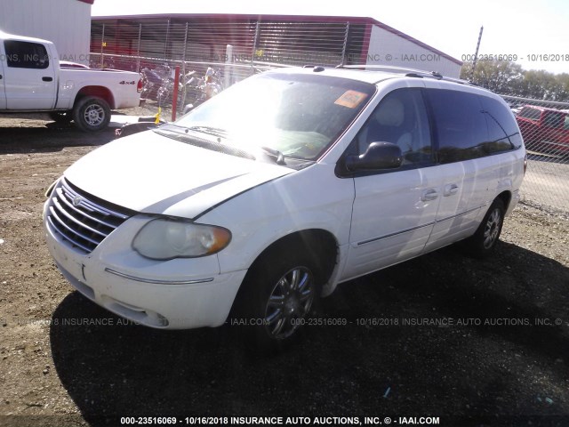 2C4GP64L35R491176 - 2005 CHRYSLER TOWN & COUNTRY LIMITED WHITE photo 2