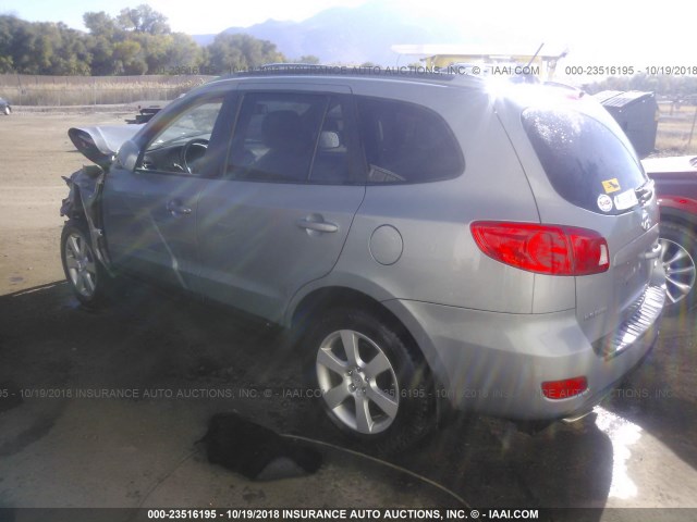 5NMSH73E88H169387 - 2008 HYUNDAI SANTA FE SE/LIMITED GRAY photo 3