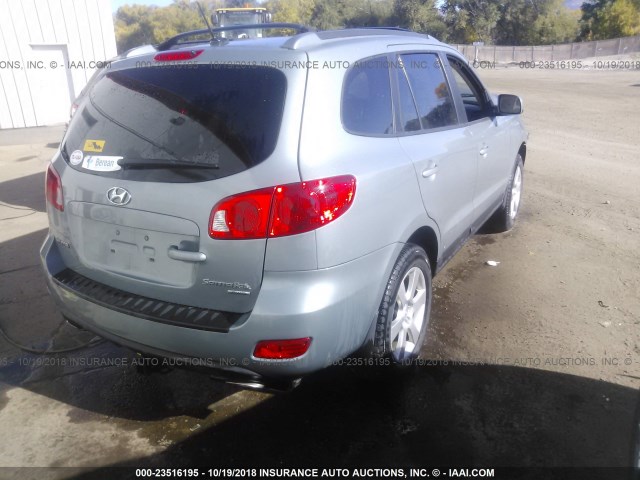 5NMSH73E88H169387 - 2008 HYUNDAI SANTA FE SE/LIMITED GRAY photo 4