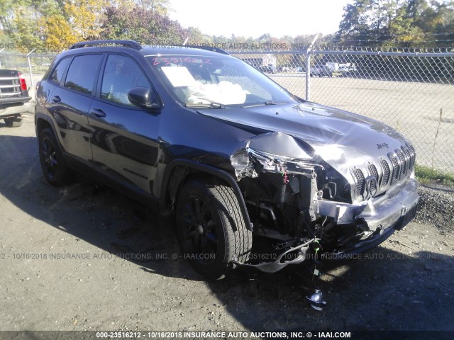 1C4PJMCB5EW285914 - 2014 JEEP CHEROKEE LATITUDE GRAY photo 1