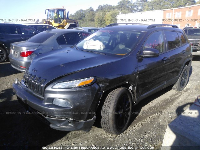 1C4PJMCB5EW285914 - 2014 JEEP CHEROKEE LATITUDE GRAY photo 2