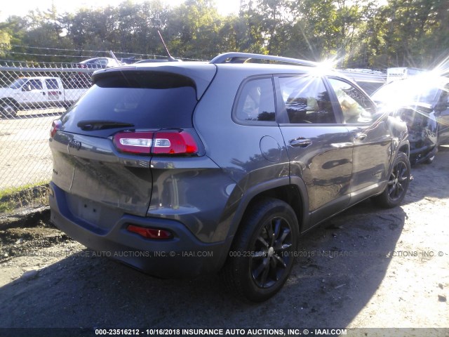 1C4PJMCB5EW285914 - 2014 JEEP CHEROKEE LATITUDE GRAY photo 4