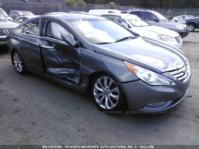 5NPEC4AC8DH663032 - 2013 HYUNDAI SONATA SE/LIMITED GRAY photo 1