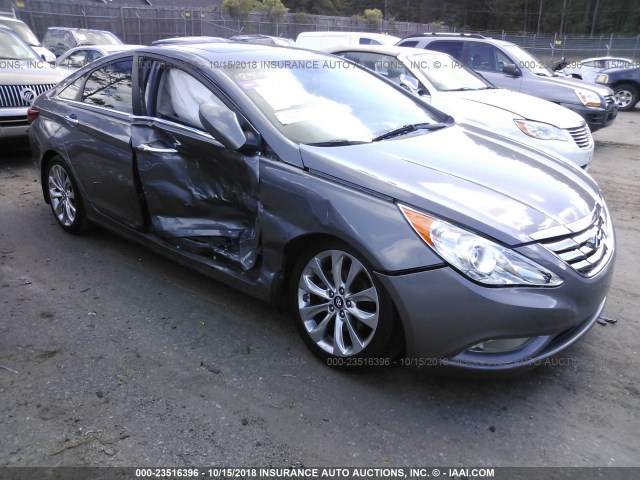 5NPEC4AC8DH663032 - 2013 HYUNDAI SONATA SE/LIMITED GRAY photo 6