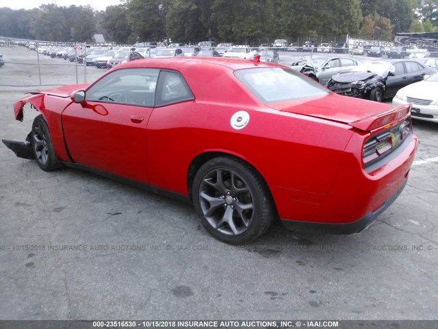 2C3CDZBG7FH711588 - 2015 DODGE CHALLENGER SXT PLUS RED photo 3