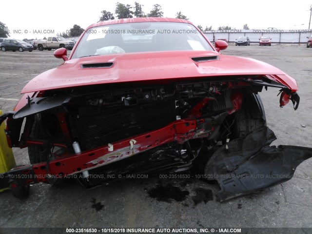 2C3CDZBG7FH711588 - 2015 DODGE CHALLENGER SXT PLUS RED photo 6