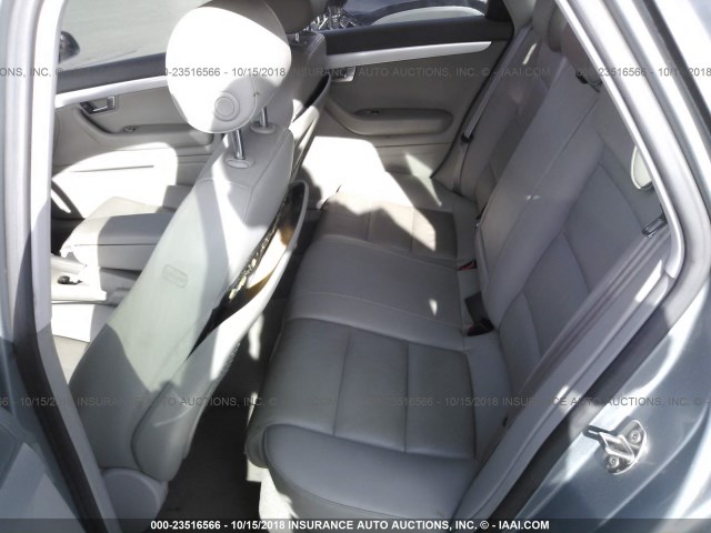 WAUAF78E18A135812 - 2008 AUDI A4 2.0T GRAY photo 8