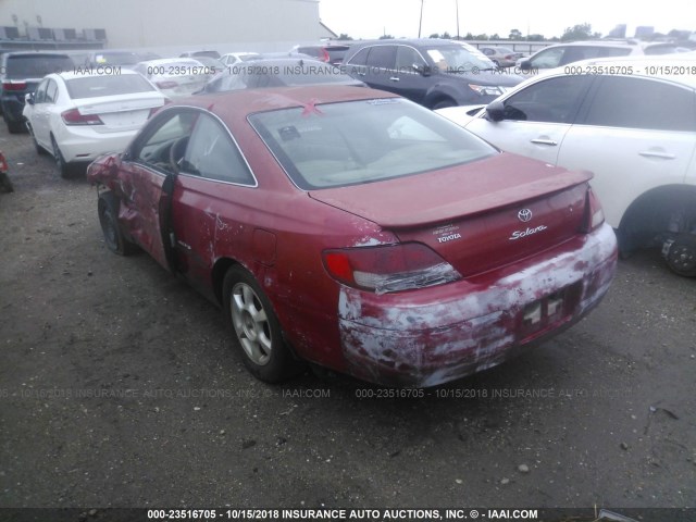 2T1CF22P2XC152198 - 1999 TOYOTA CAMRY SOLARA SE/SLE წითელი ფოტო 3