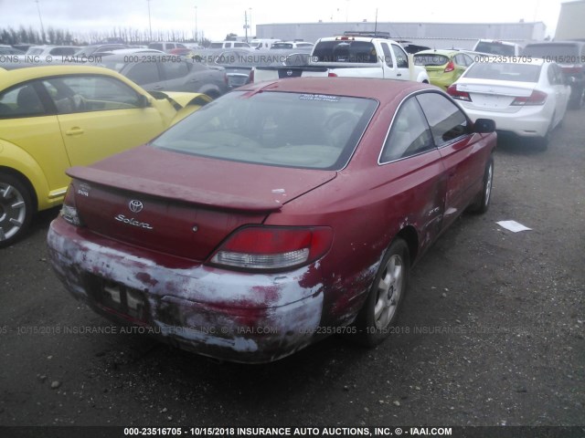 2T1CF22P2XC152198 - 1999 TOYOTA CAMRY SOLARA SE/SLE წითელი ფოტო 4