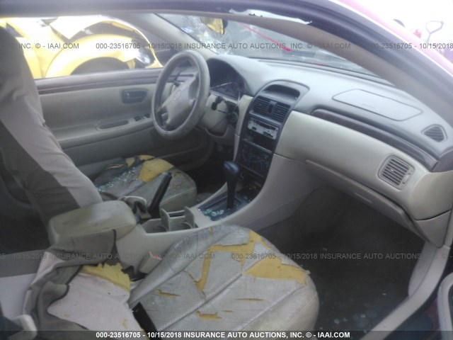 2T1CF22P2XC152198 - 1999 TOYOTA CAMRY SOLARA SE/SLE წითელი ფოტო 5