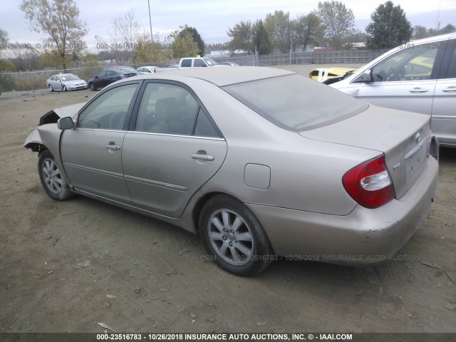 4T1BF30K03U563603 - 2003 TOYOTA CAMRY LE/XLE/SE TAN photo 3