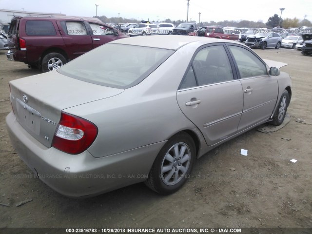 4T1BF30K03U563603 - 2003 TOYOTA CAMRY LE/XLE/SE TAN photo 4