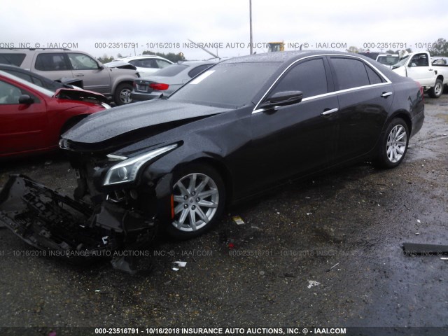 1G6AR5SX1E0196025 - 2014 CADILLAC CTS LUXURY COLLECTION BLACK photo 2