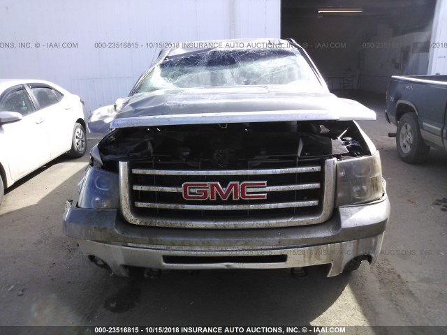 1GTR2VE73DZ356948 - 2013 GMC SIERRA K1500 SLE GRAY photo 6