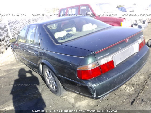 1G6KY5496WU927368 - 1998 CADILLAC SEVILLE STS GREEN photo 3