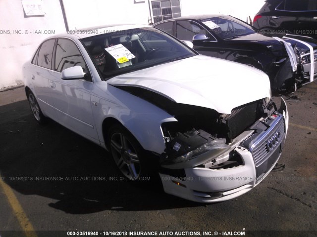 WAUAF78E67A281217 - 2007 AUDI A4 2/TURBO WHITE photo 1