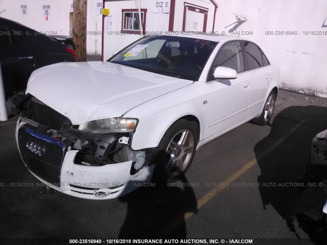 WAUAF78E67A281217 - 2007 AUDI A4 2/TURBO WHITE photo 2