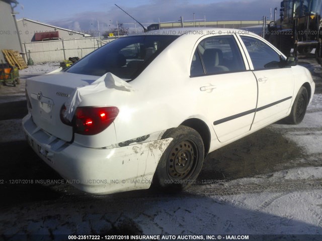 2T1BR32E88C933896 - 2008 TOYOTA COROLLA CE/LE/S WHITE photo 4