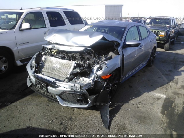 SHHFK7G47JU206357 - 2018 HONDA CIVIC SPORT 银色 照片 2