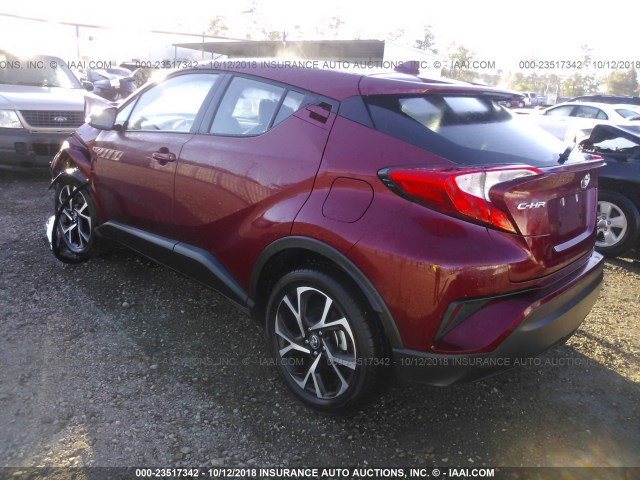 NMTKHMBX4JR054045 - 2018 TOYOTA C-HR XLE/XLE PREMIUM RED photo 3