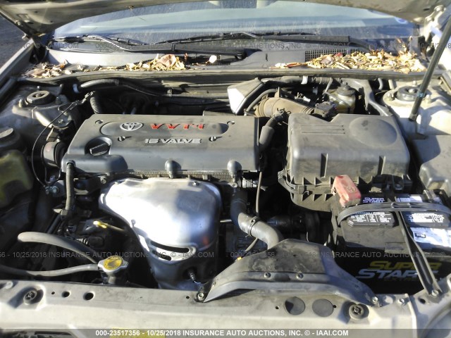 JTDBE32K740264588 - 2004 TOYOTA CAMRY LE/XLE GOLD photo 10