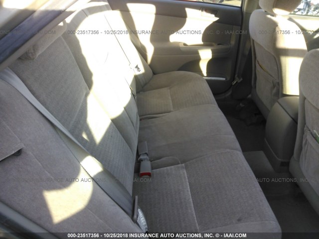 JTDBE32K740264588 - 2004 TOYOTA CAMRY LE/XLE GOLD photo 8