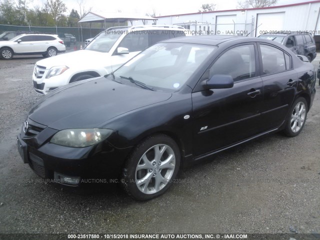 JM1BK324971650373 - 2007 MAZDA 3 S BLACK photo 2