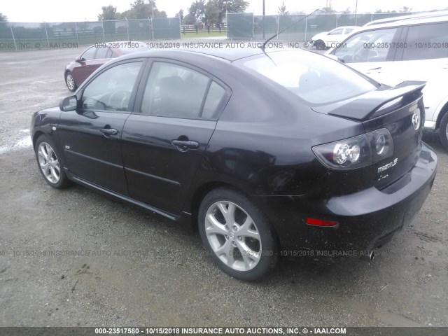 JM1BK324971650373 - 2007 MAZDA 3 S BLACK photo 3